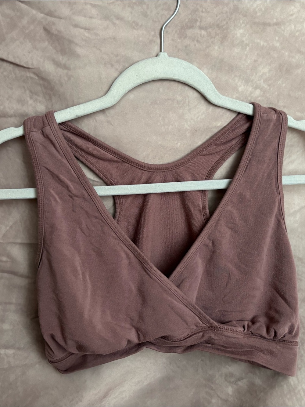 Kindred Bravely Mauve Cross‑Front Nursing Sleep Bra